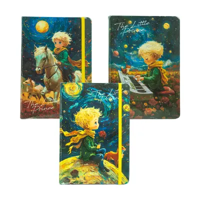 UNICK COLOR KÜÇÜK PRENS LASTİKLİ  A5 KRAFT DEFTER 9677