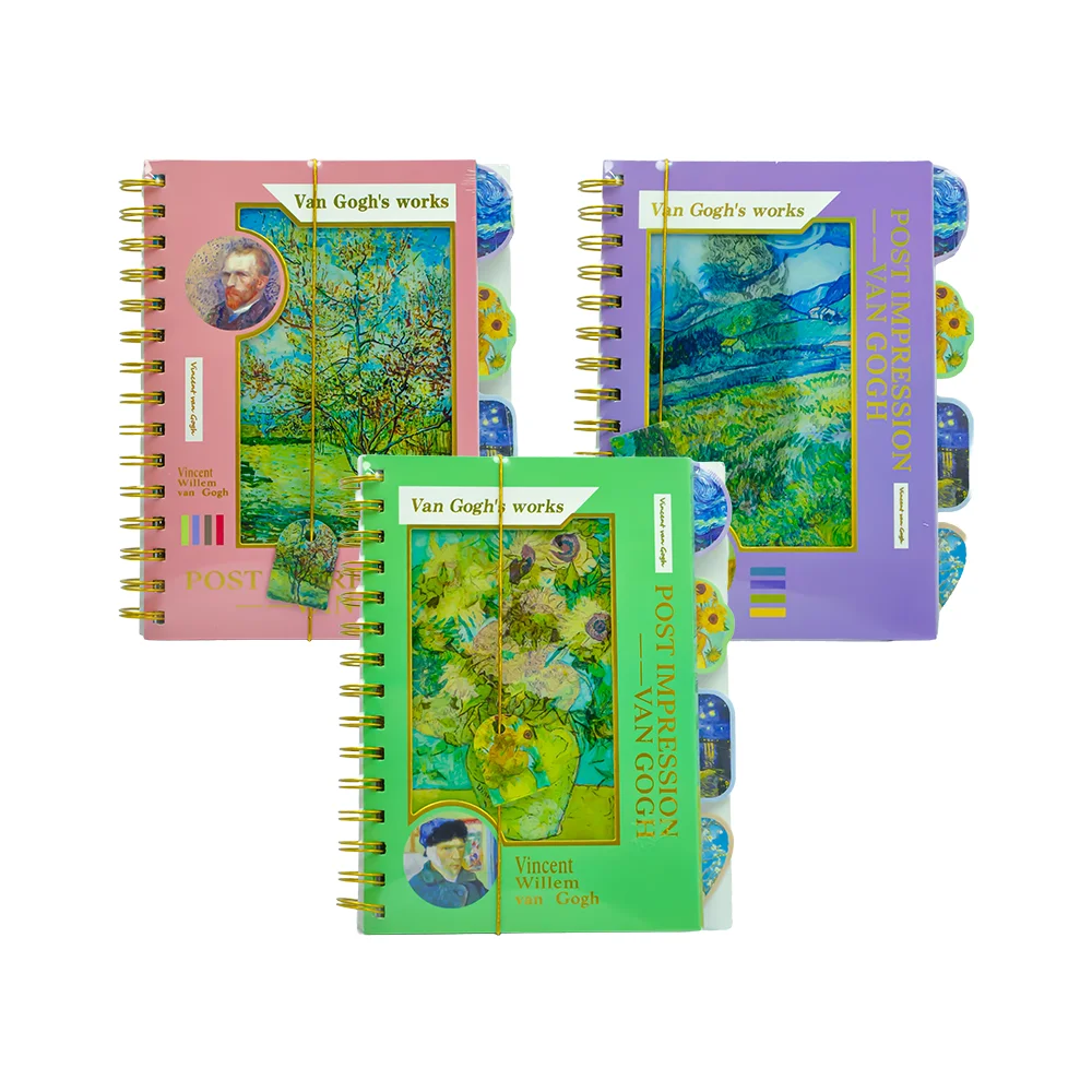 UNICK COLOR VAN GOGH A5 SEPARATÖRLÜ  DEFTERİ 9580