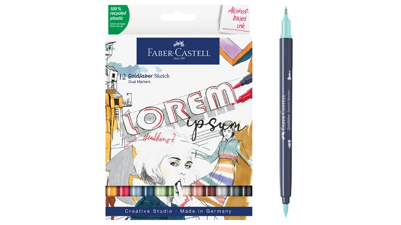 FABER GOLDFABER SKETCH MARKÖR 12 Lİ 164712