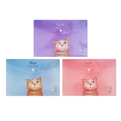 UNICK COLOR KEDİ A4 ÇIT ÇIT DOSYA 9536