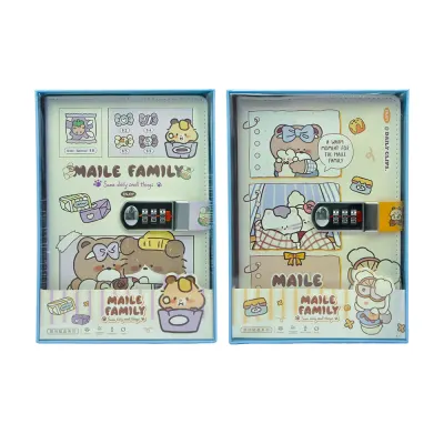 UNICK COLOR MAILE FAMILY ŞİFRELİ GÜNLÜK 9771