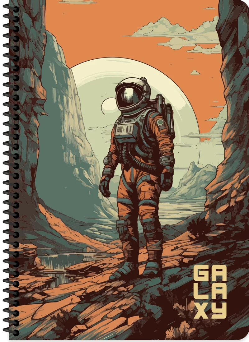KESKİN A4 80 YP.ÇİZ. PP KP.SPİRALLİ GALAXY DEFTER 321221-99