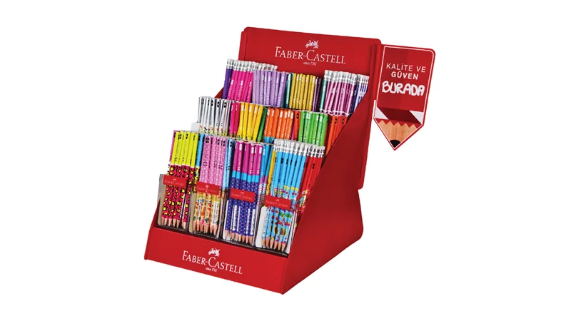 FABER KURŞUN KALEM FOLYOLU STANDI 6 GROSA 5244000063000