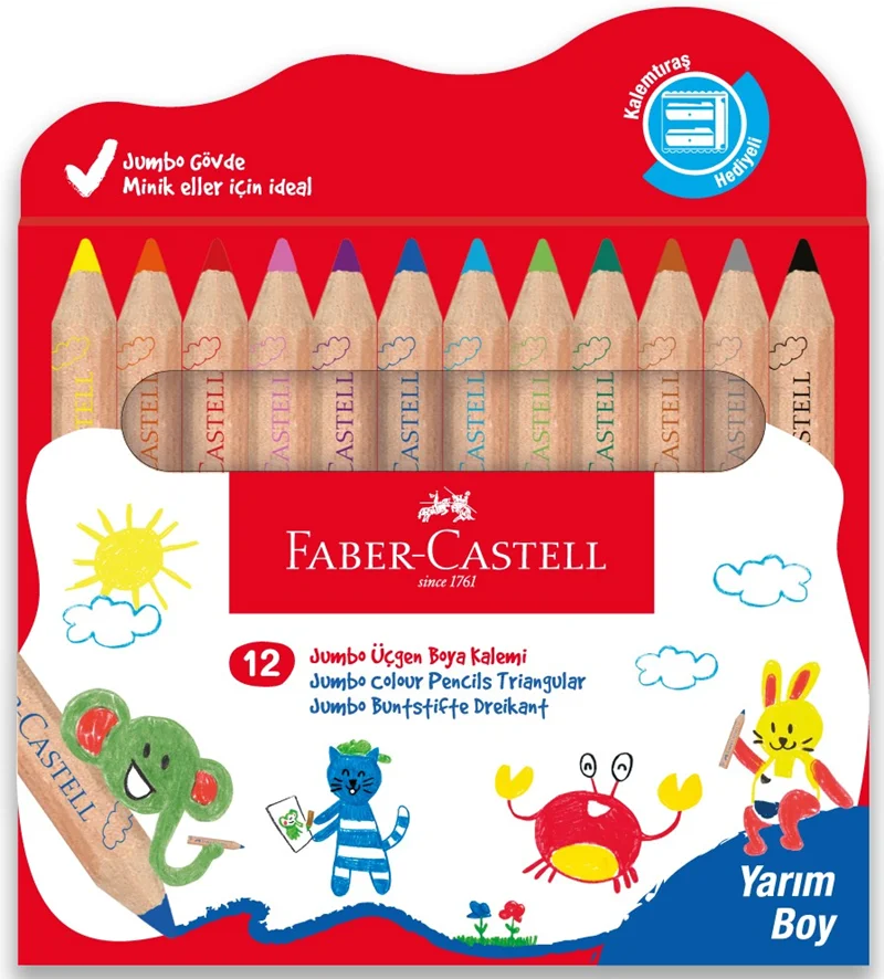 FABER SULU BOYA LİTTLE CREATİVES JUMBO 12 Lİ 5292000004000