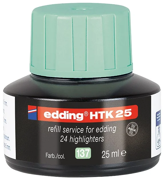 EDDING FOSFORLU KALEM MÜREKKEBİ 25 ML E-HTK25 PASTEL YEŞİL
