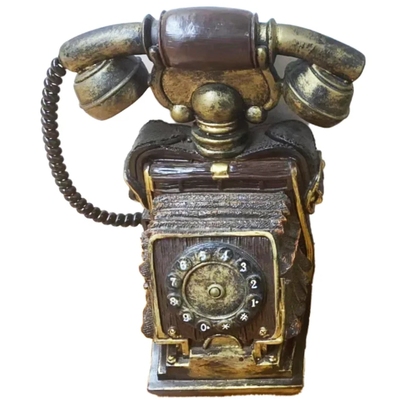 VINTAGE LABEL KUMBARA BÜYÜK BOY DEKORATİF TELEFON ŞEKİLLİ SERİ 2 7298
