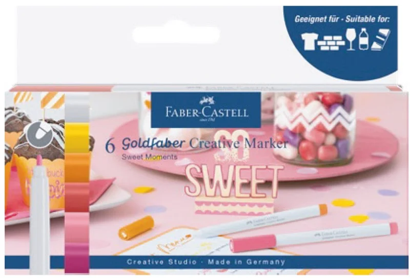 FABER GOLDFABER CREATİVE MARKÖR 1.5 SWEET MOMENTS 6 LI 160602