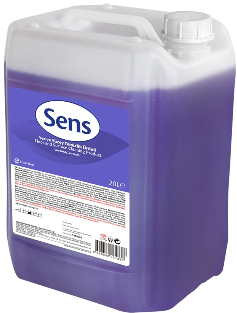 SENS YER VE YÜZEY TEMİZLİK ÜRÜNÜ LAVANTA 20L 7903228
