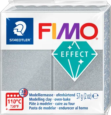 FIMO EFFECT MODELLEME KİLİ 57 GR METALİK GÜMÜŞ 8010-81