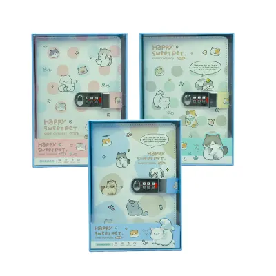 UNICK COLOR HAPPY SWEET PET ŞİFRELİ GÜNLÜK 9772