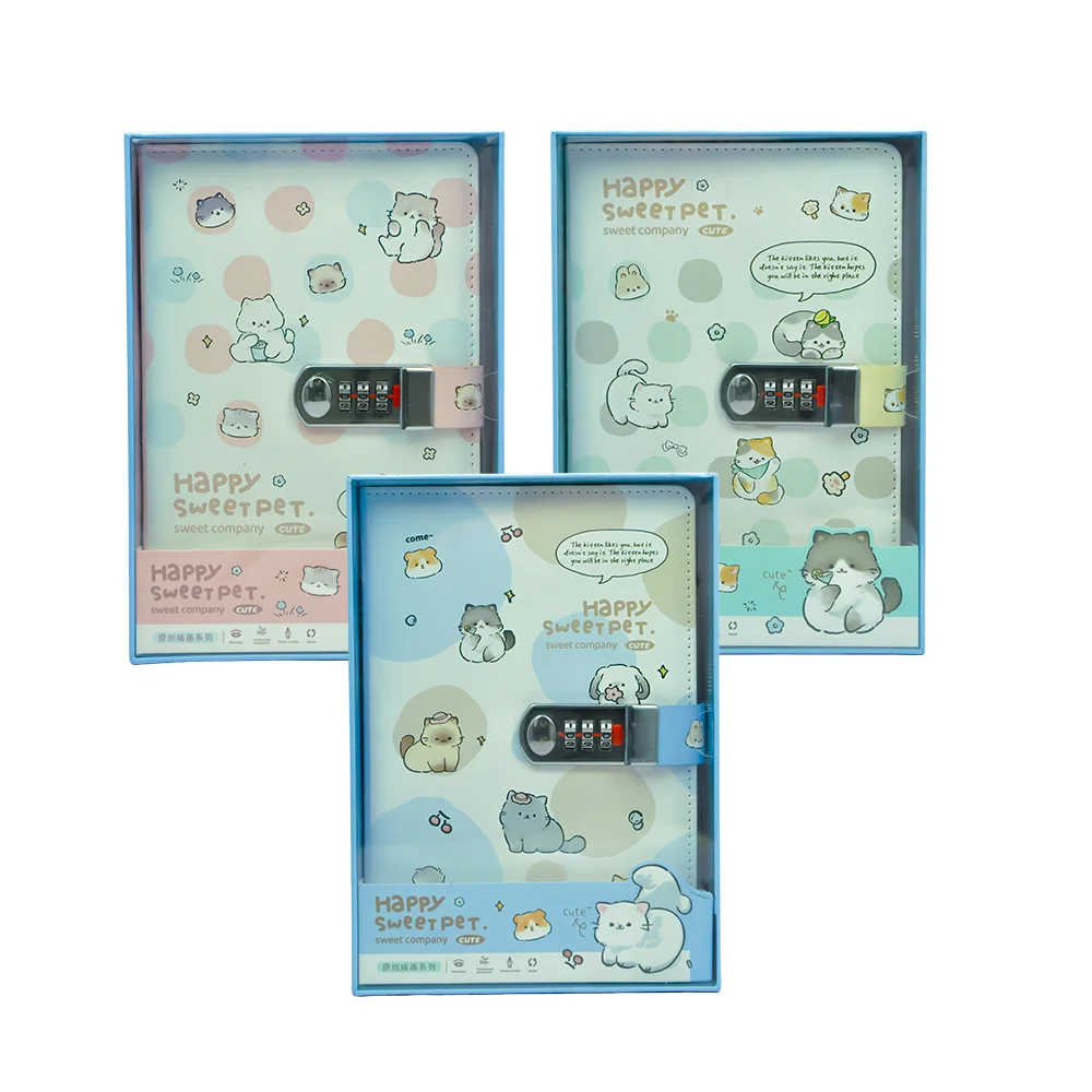 UNICK COLOR HAPPY SWEET PET ŞİFRELİ GÜNLÜK 9772