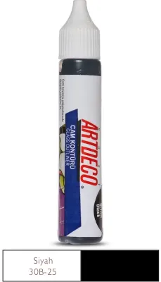 ARTDECO CAM KONTÜRÜ 30 ML SİYAH Y-030B-25