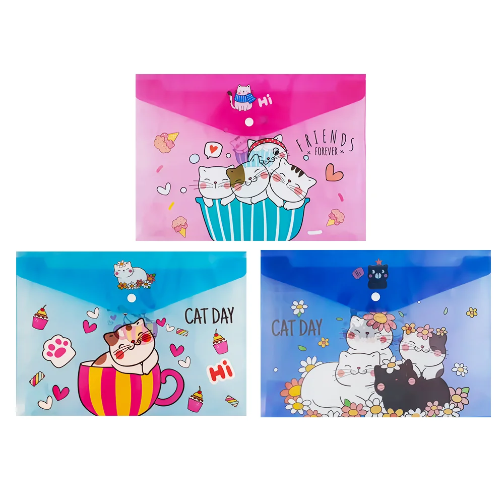UNICK COLOR CAT DAY A4 ÇIT ÇIT DOSYA 9572