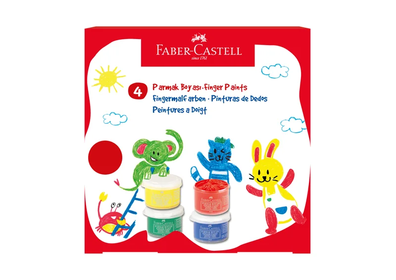 FABER PARMAK BOYASI LİTTLE CREATİVES 4X45ML 5170000040000 (Best)