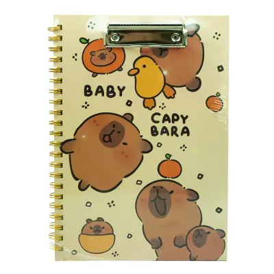 UNICK COLOR CAPYBARA SEKRETERLİKLİ SPİRALLİ A4 DEFTER 9578