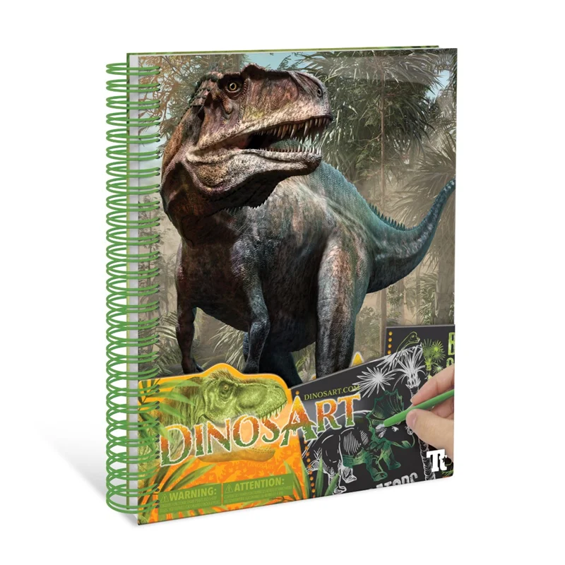 TAROS DEFTER DINOSART 15201 CREATIVE BOOK - SCRATCH &amp; SKETCH 6 LI 7411