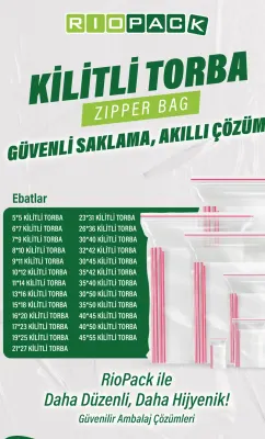 RIOPACK KİLİTLİ TORBA 16x20 CM 600 LÜ PAKET