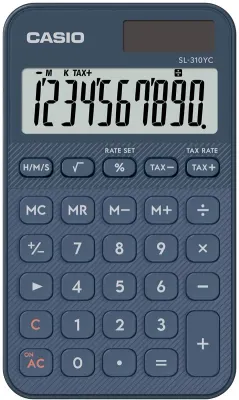CASIO HESAP MAKİNESİ CEP TİPİ SL-310UC-BK-N-DC 10 HANE