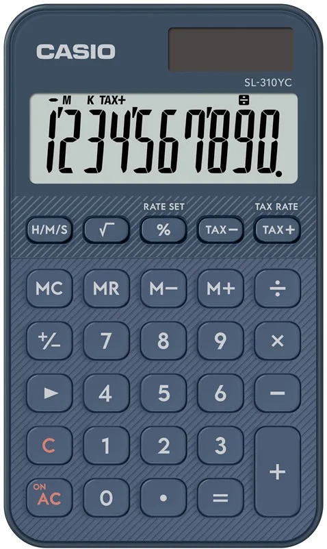 CASIO HESAP MAKİNESİ CEP TİPİ SL-310UC-BK-N-DC 10 HANE