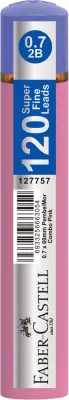 FABER MİN GRIP SOFT 0.7MM 2B 60MM 120Lİ KOMBO PEMBE/MOR 127757