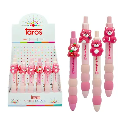 UNICK COLOR CUTE PİNK BEAR VERSATİL KALEM 9718