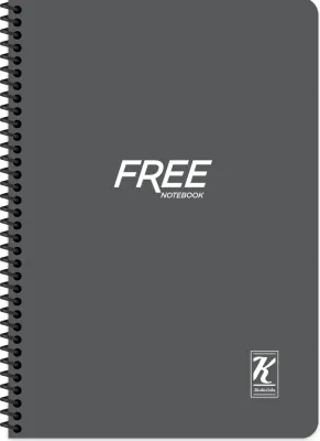 KESKİN DEFTER FREE YENİ A4 PP KAPAK SPİRALLİ 60 YP. KARELİ 320102-99