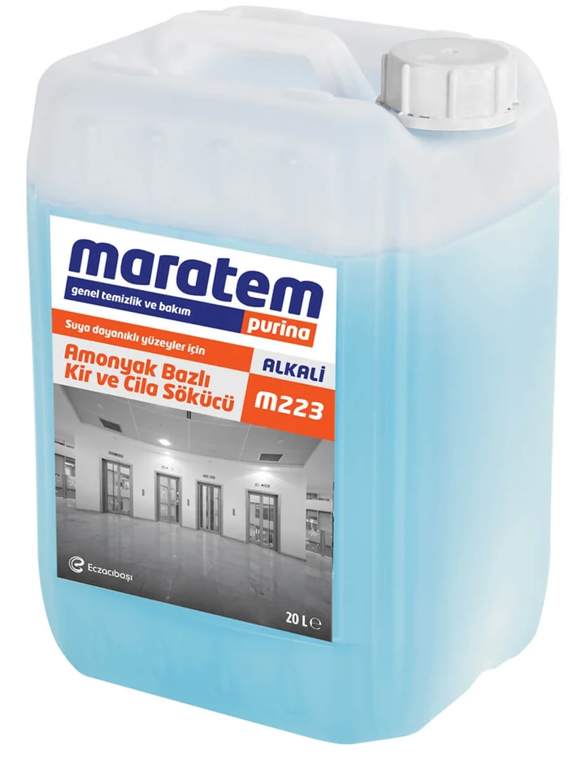 MARATEM M223 AMONYAK BAZLI KİR VE CİLA SÖKÜCÜ 20L 9225680