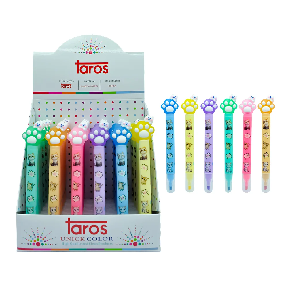 UNICK COLOR PATİ CAT TEPELİ FOSFORLU KALEM 9496