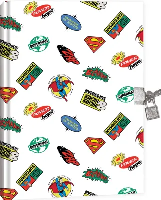 KESKİN SUPERMAN 14*20 80 YP.KİLİTLİ HATIRA DEFTERİ 310210-16