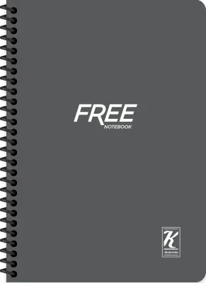 KESKİN DEFTER FREE YENİ A5 PP KAPAK SPİRALLİ 80 YP. ÇİZGİLİ 320181-99