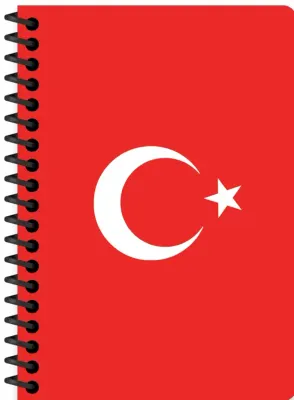 KESKİN A6 80 YP.ÇİZ.KARTON KP.SPR.ATATÜRK VE BAYRAK DEFTER 386361-99