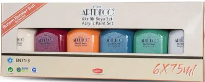 ARTDECO AKRİLİK BOYA SETİ 6x75 ML BOHEM RENKLER Y-070I-AS10