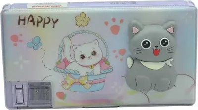 UNICK COLOR KALEM ÇANTASI HAPPY CAT FİGÜRLÜ GENİŞ 7649