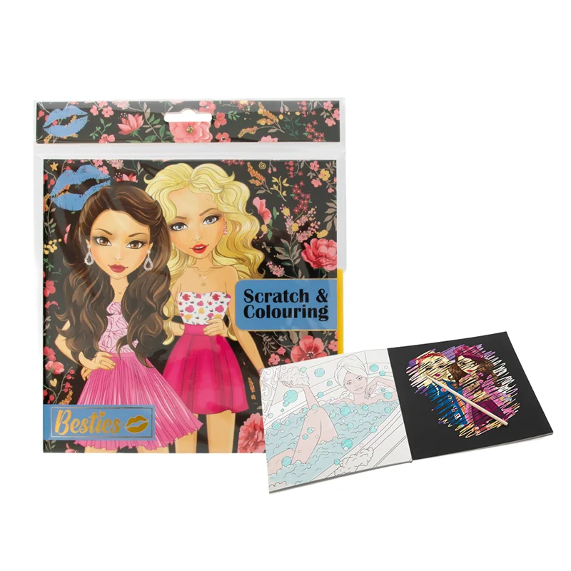 BESTIES SCRATCH & COLOURİNG - 12 YP. 20x20 CM 7913