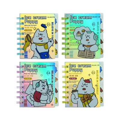 UNICK COLOR ICE CREAM PUPPY SEPERATÖRLÜ NOT DEFTERİ 9813