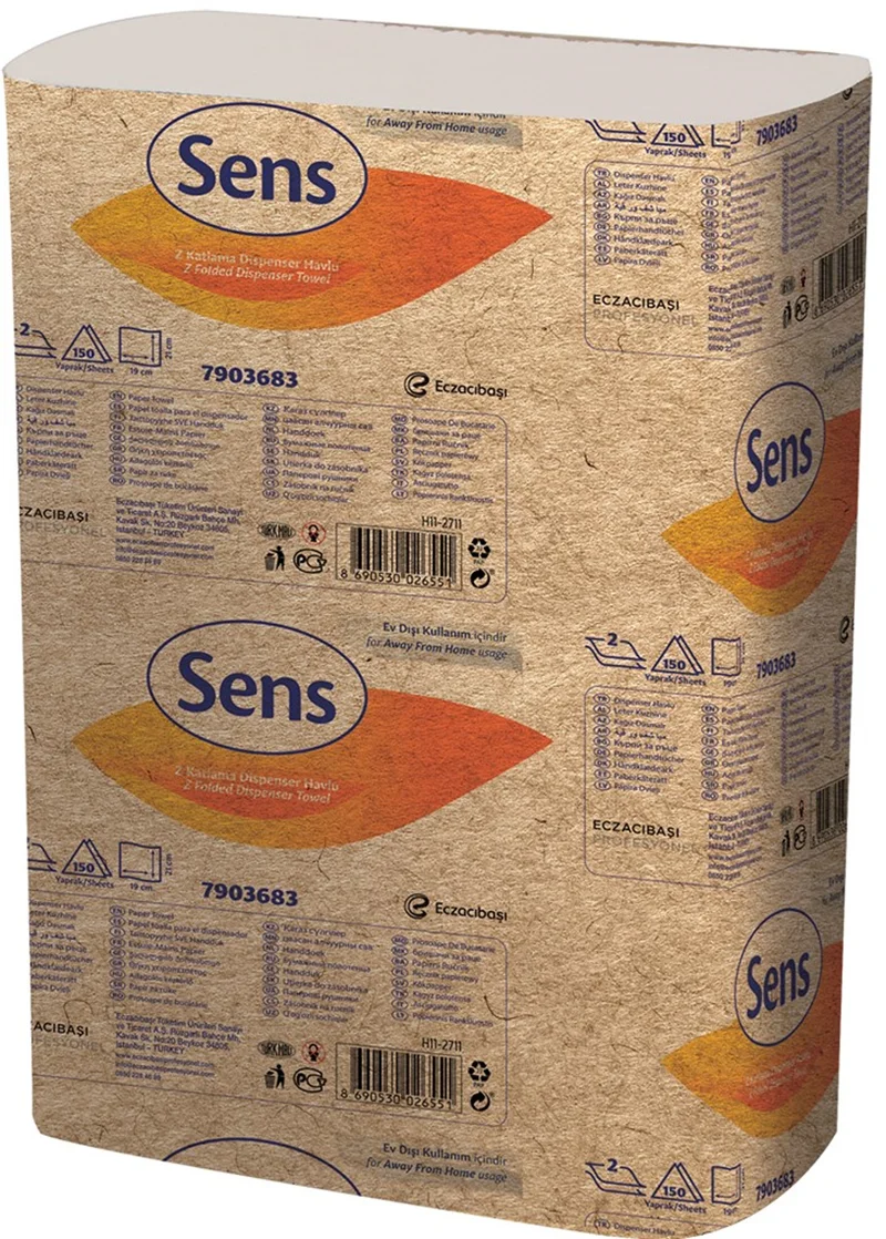 SENS Z KATLI HAVLU 19x21 CM 150 Lİ 2.44 KG (KOLİ=150 Lİ x 12 PK) 7904725