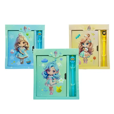 UNICK COLOR CANDY GIRL KALEMLİ KİLİTLİ HATIRA DEFTERİ 9526