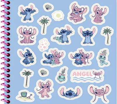 KESKİN LİLO&STİTCH 16*15 50 YP. ÇİZ.SPR.SERT KP. DEFTER 410140-14