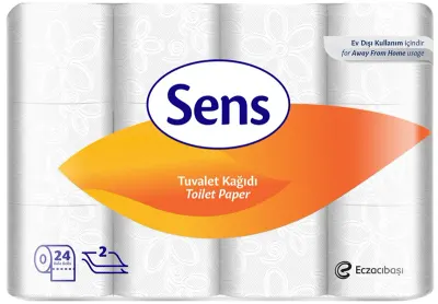 SENS TUVALET KAĞIDI 180 YAPRAK 24 LÜ 4.94 KG (KOLİ=24 LÜ x 3 PK) 7903693