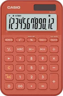 CASIO HESAP MAKİNESİ MASAÜSTÜ MS-20YC-RD-W-DP