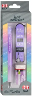 SERVE VERSATİL KALEM DEEP OKUL SETİ 0.7 LAVANTA SV-DEEP3SETLA