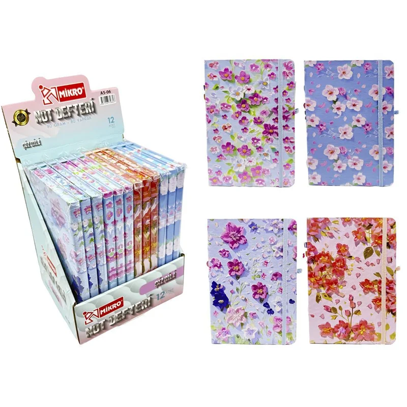 MİKRO NOT DEFTERİ A5-06 PASTEL FLOWERS 80 YP A506