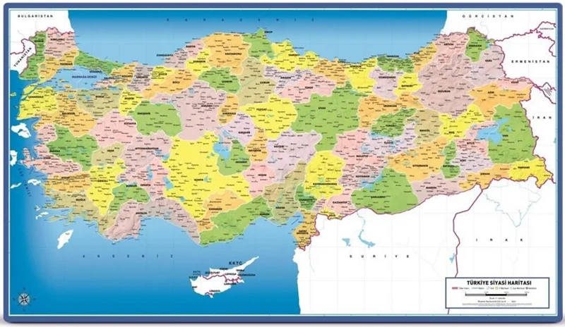 ART PUZZLE 81 Lİ TÜRKİYE SİYASİ HARİTA FRAME HED-5794