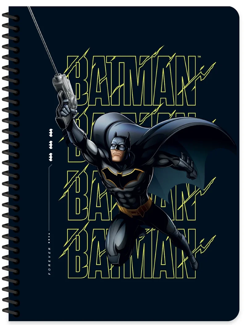 KESKİN DEFTER BATMAN 16,5x22,5 SPİRALLİ KARTON KAPAK 80 YP. KARELİ 380632