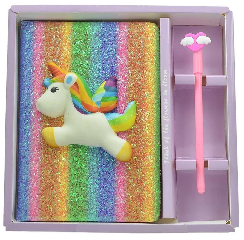UNICK COLOR DEFTER ELEGANS PUFFY UNICORN SİMLİ KALEMLİ SET 7693