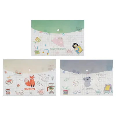 UNICK COLOR LAZY KİTTY A4 ÇIT ÇIT DOSYA 9873