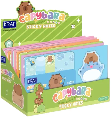 KRAF YAPIŞKANLI NOT KAĞIDI SET CAPYBARA 100 YP 2217CB