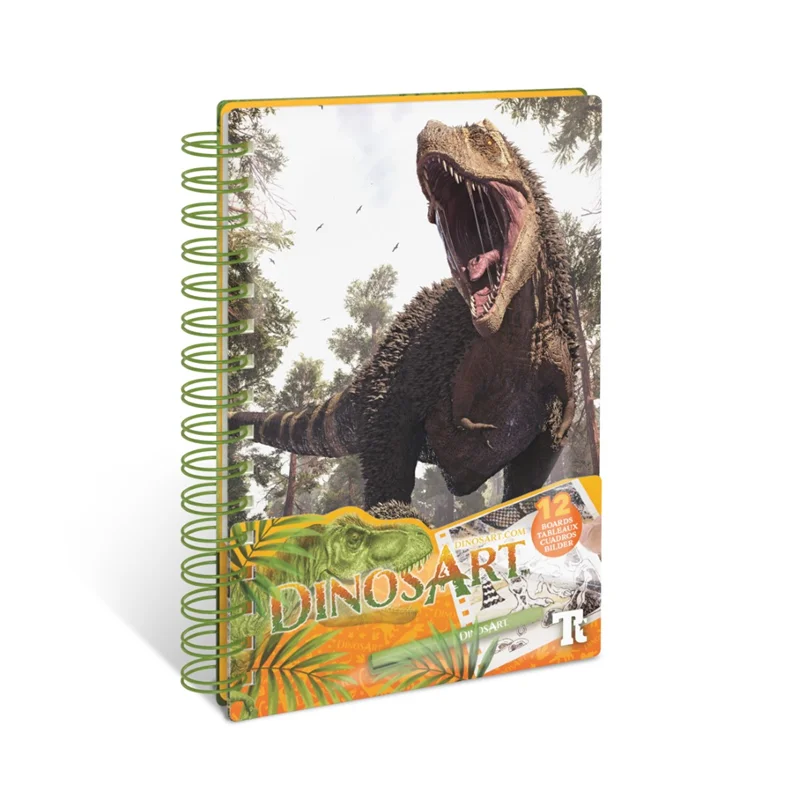 TAROS DEFTER DINOSART 15203 SMALL CREATİVE BOOK - FOİL ART 8 LI 7415