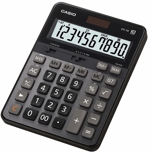 CASIO HESAP MAKİNESİ MASAÜSTÜ DS-1B 10 HANE PROF GÜMÜŞ