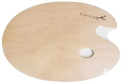 FANART STUDIO PALET OVAL AHŞAP 30x40 CM F-9200.30